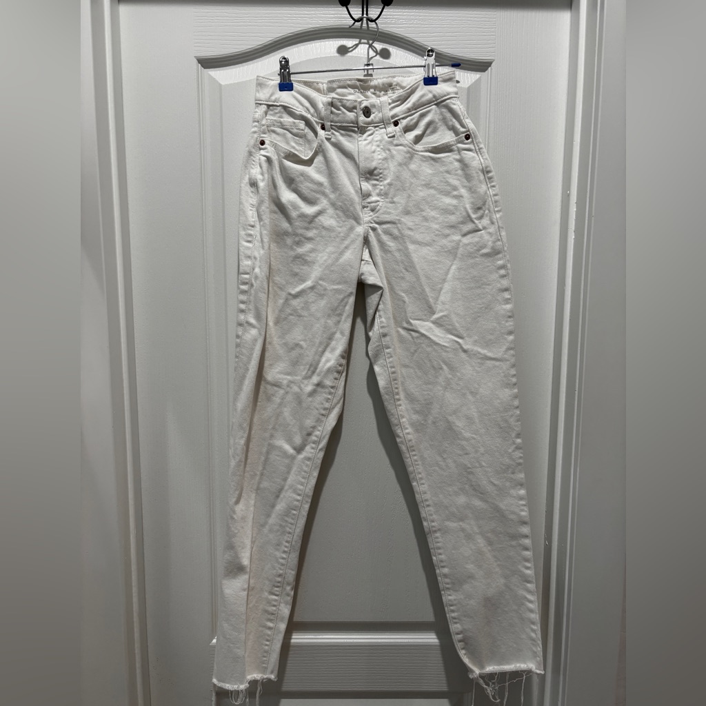 Old Navy White Skinny High-Rise Jeans